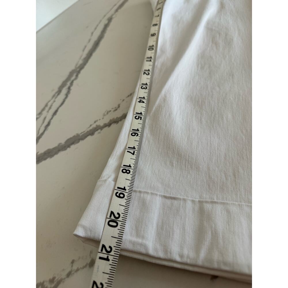 Renuar Women's Capris White Stretch Waist Dress Pants Size 12 - Picture 9 of 9
